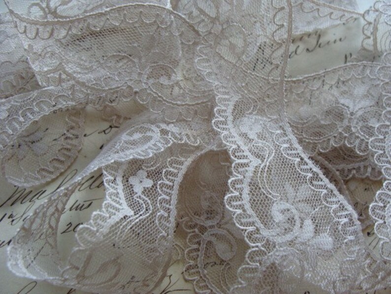 Stunning Latte Victorian Edwardian Lace image 1