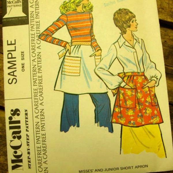 Very Vintage Uncut and Complete Sample Apron Pattern