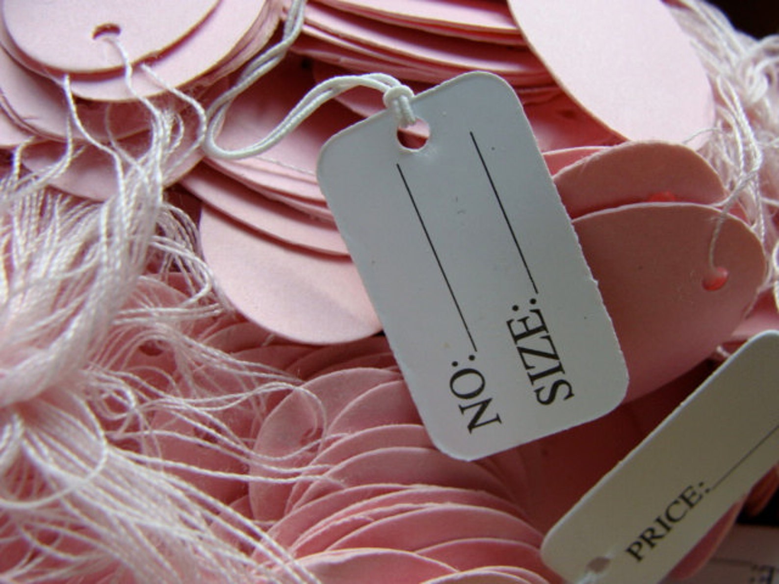 Vintage Sweet Small String Two Sided Tags Dozen Vintage - Etsy