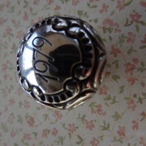 One Engraved Embossed 1979 Flacon Apothecary Cologne Bottle Lovely Vintage Vanity Perfume Bottle image 2