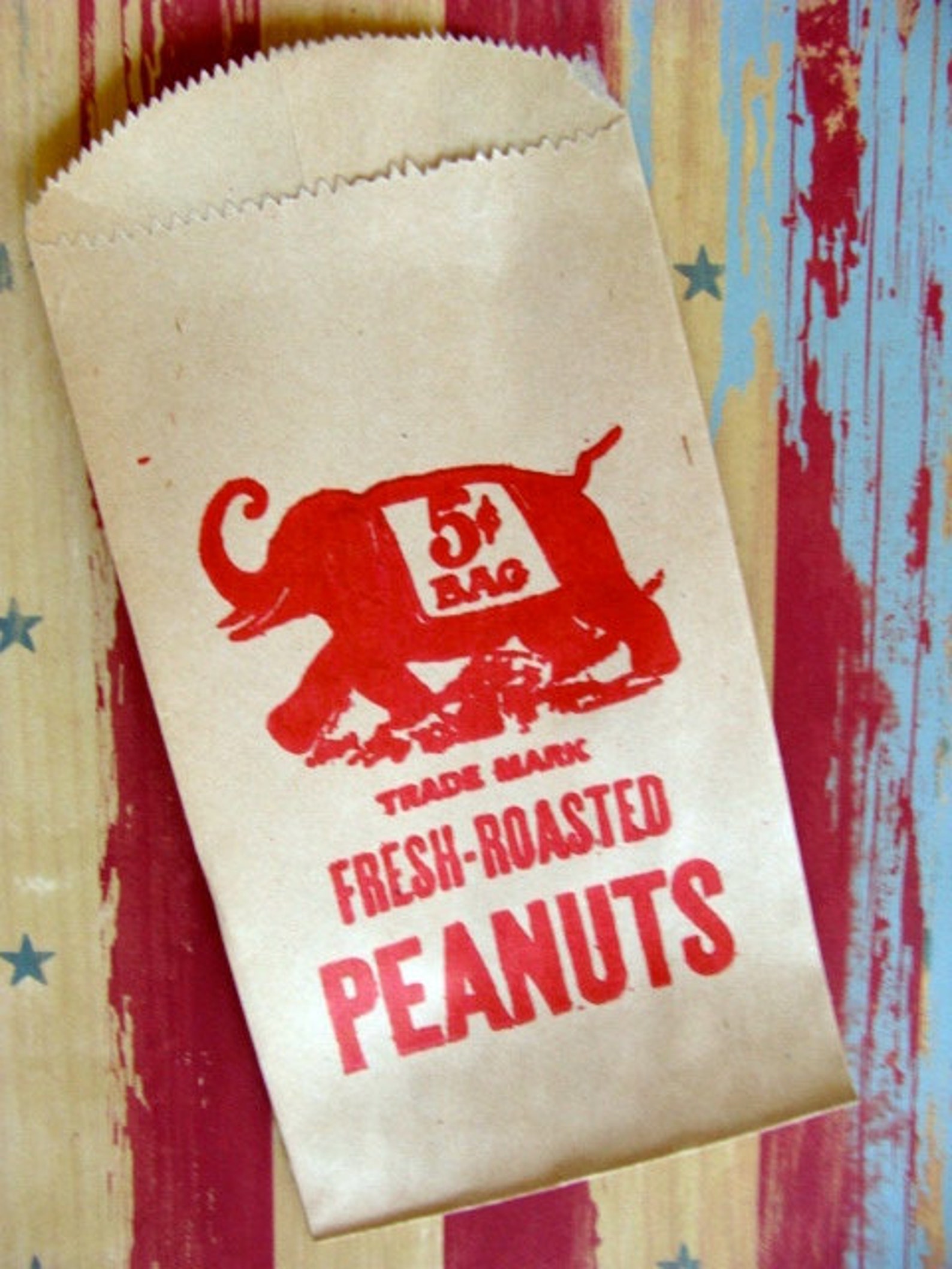 3 Darling Nostalgic Vintage Circus Carnival Peanut Bags for - Etsy