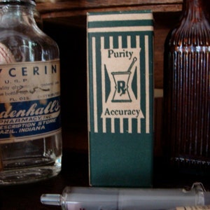 Antique Medical Rx  Original Box