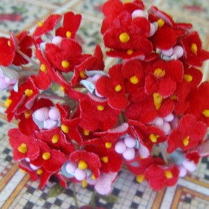 Vintage Millinery Velvet Bunch New/Old Stock Millinery Flowers