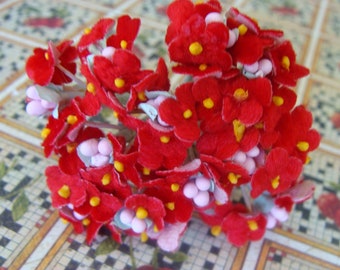 Vintage Millinery Velvet Bunch New/Old Stock Millinery Flowers