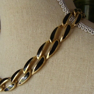 Vintage Chunky Mid Century Statement Necklace dramatic Style N092