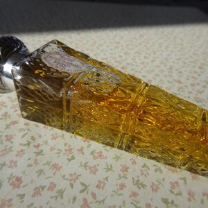 One Engraved Embossed 1979 Flacon Apothecary Cologne Bottle Lovely Vintage Vanity Perfume Bottle image 6