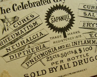Antique Victorian Quack Medicine Advertisement for Ayers Pills Get