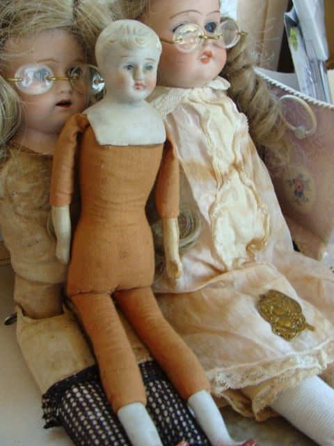 ANTIQUE JUMEAU DEP PORCELAIN BISQUE DOLL c1900 60cm TALL IN