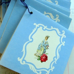 Beautiful Antique Antoinette Tally Cards lot Tallies