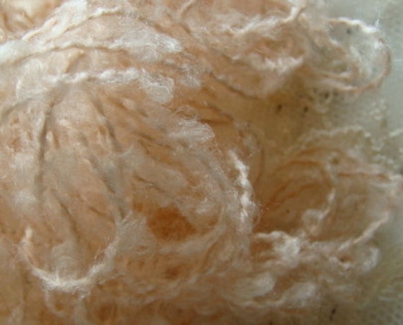 10 Yards of Antique Mohair Blush Wool Fiber