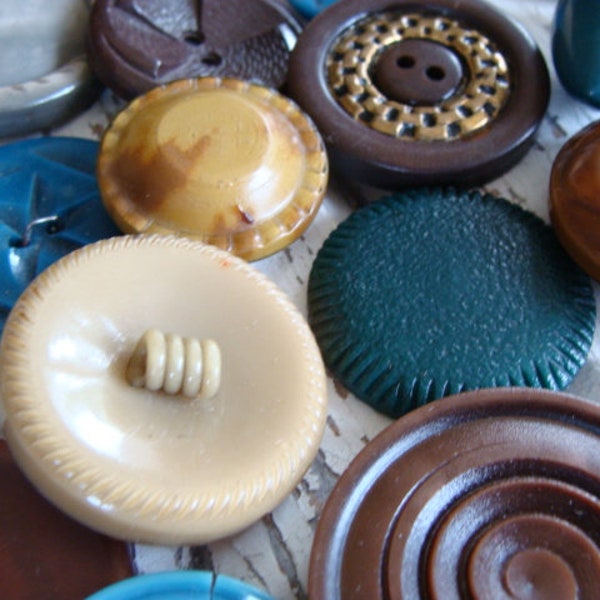 Large Antique Buttons Etsy