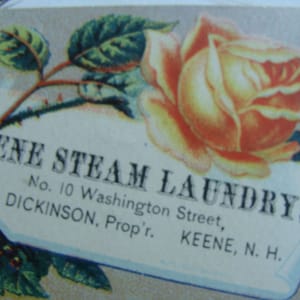 Small Antique 1800s Gorgeous Victorian Laundry Advertisement Trade Card