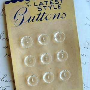 One Gorgeous Antique Button set on Original Card image 5
