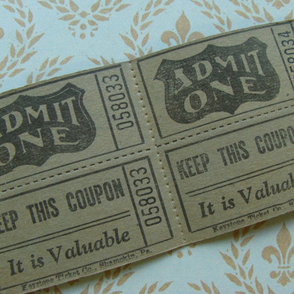 Dozen Gorgeous Steampunk Ephemera 1900s Rare Antique Tickets Limited Supply