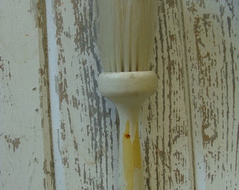 Old Vintage Natural Whitewashed Farmhouse Handmade Wooden Brush