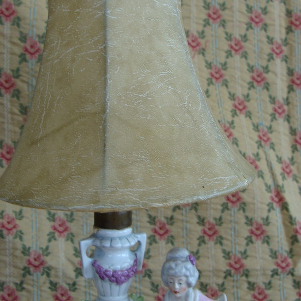 Rare Vintage Small Beautiful Boudoir Lamp Shade