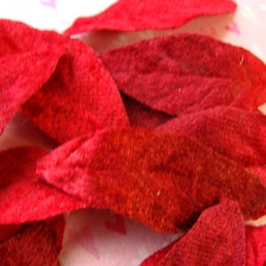 Dozen Vintage Millinery Velvet Leaves New/Old Stock Millinery