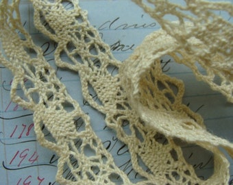 1920s Handmade Edwardian Cotton Bobbin Lace