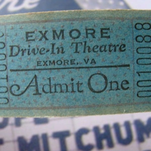 vintage Antique Drive In Theatre Billets image 2
