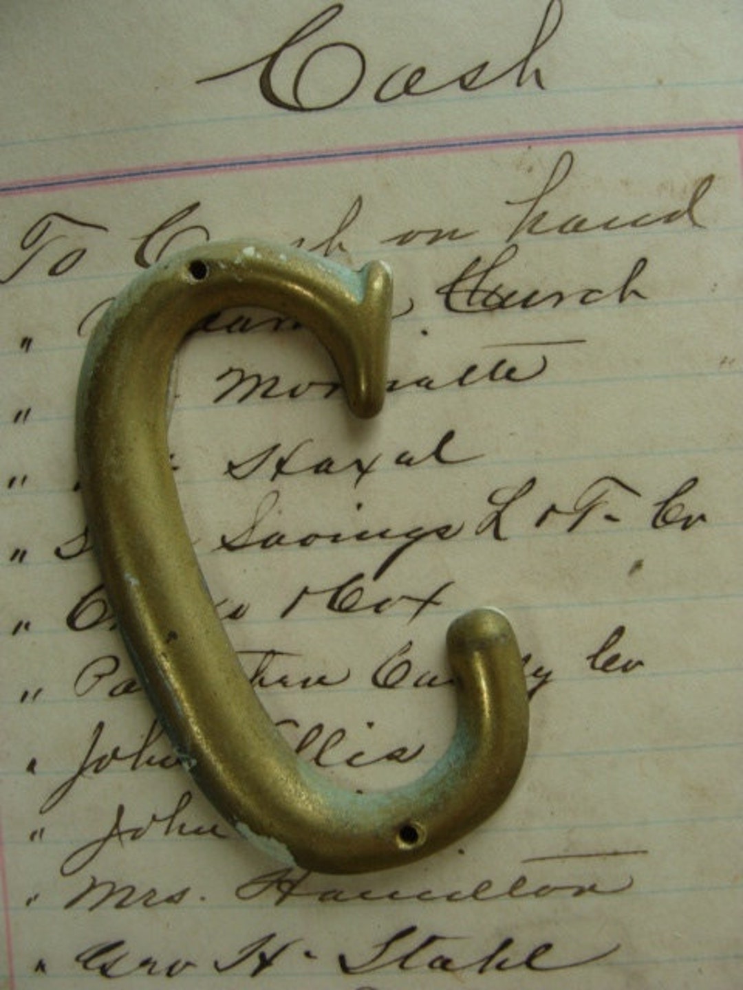 Antique Chippy Letter C - Etsy