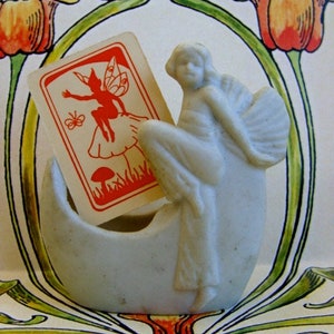 3 Rare and Stunning 1940s Antique Pixie Miniature Trade Playing Cards