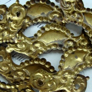 One Antique Salvaged Beautiful French Ornate Antique Hardware image 3