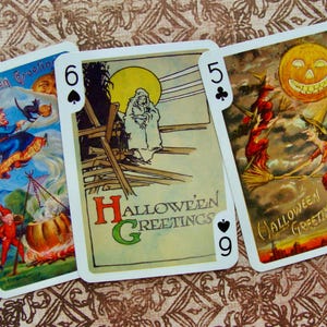 Halloween Trade Collector Playing Cards for Junk Journals N086