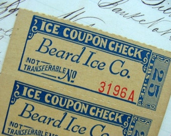 Antique Ice unused Ticket Lot