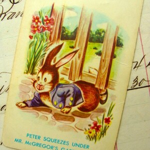 Antique Bunny Rabbit Rare Game Flash Card - Etsy