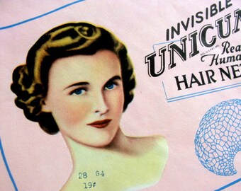 Antique Old /New Hair Net 1950 Mad Men