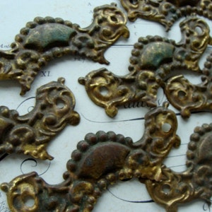 One Antique Salvaged Beautiful French Ornate Antique Hardware image 2