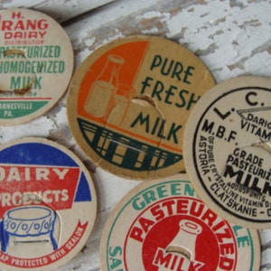 Vintage Farmhouse Milk Caps N057