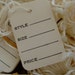 Vintage String Tags One Dozen 1960s - Etsy