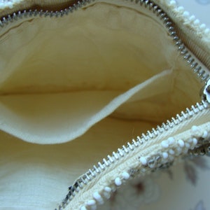 Antique Czech Art Nouveau French Hand Beaded Wedding Bag image 5