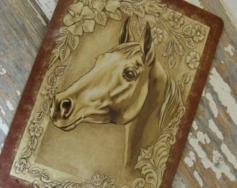 3 Vintage Unused  Horses Gorgeous Equestrian Images Card Lot
