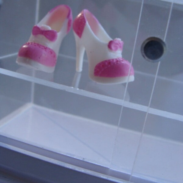 Chaussures Vintage Rose ailerons réservée à Blythe Pullip et Barbie Doll