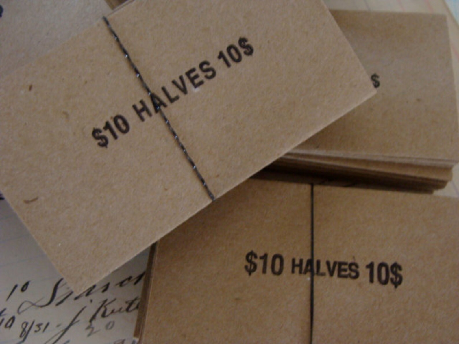 Vintage 65 Year Old Coin Wrappers for Mixed Media Etsy