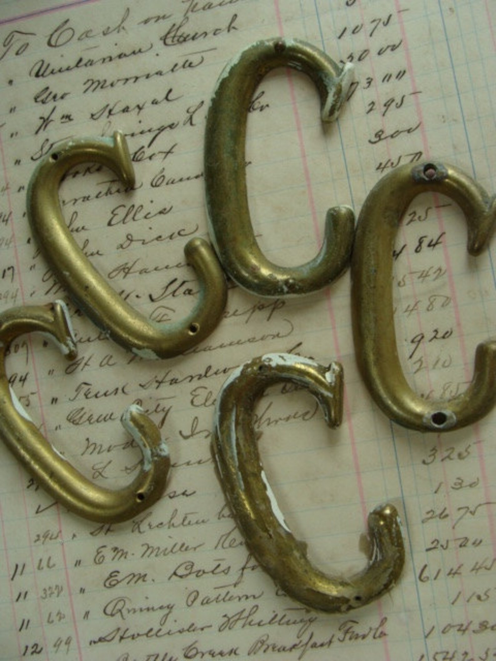 Antique Chippy Letter C - Etsy
