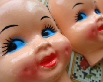 Creepy Kitsch Adorable Dimpled Vintage Doll Faces