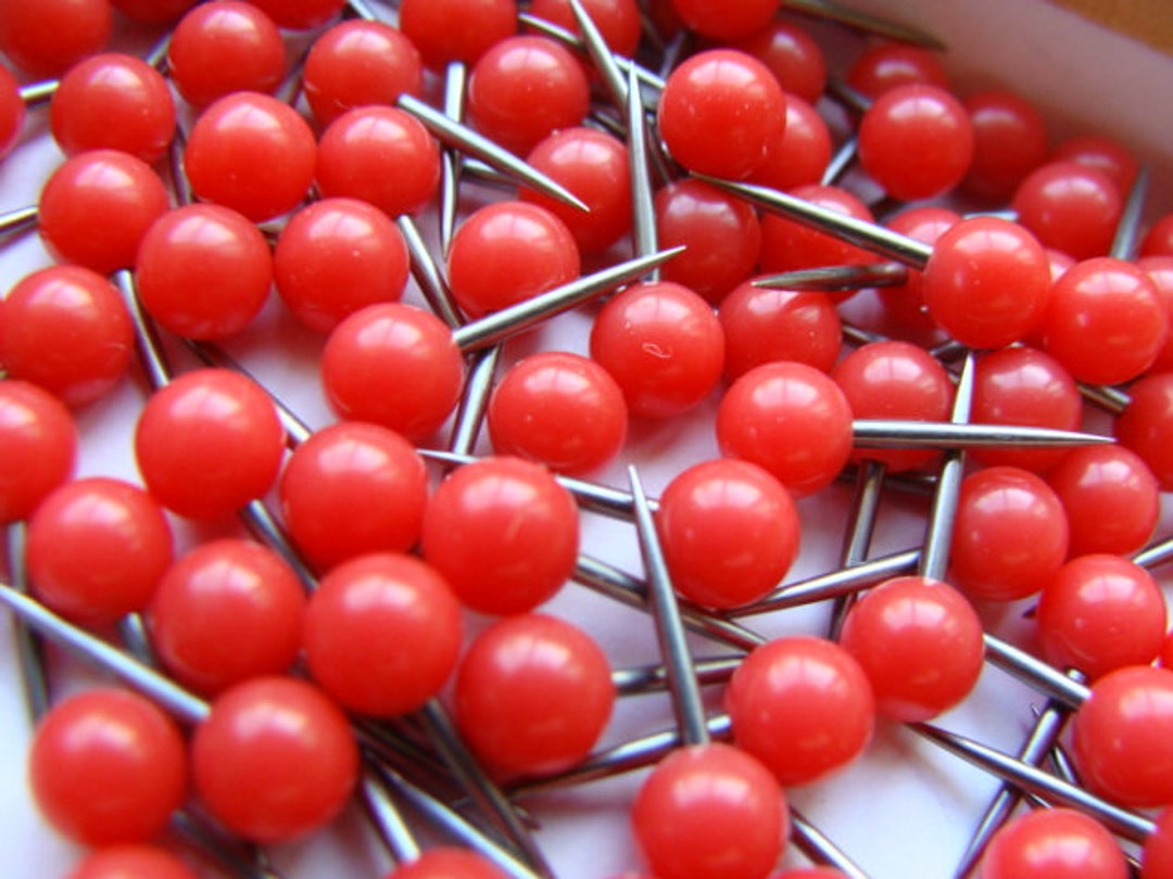 Small Tack One Dozen Red Tiny Tacks - Etsy