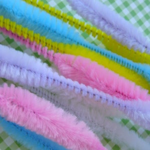 Gorgeous Extra Thick Pretty Bump Chenille Sticks Pipe Cleaners