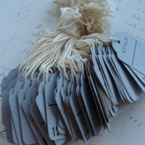 Vintage String Tags One Dozen Vintage Gorgeous French Blue Color ...
