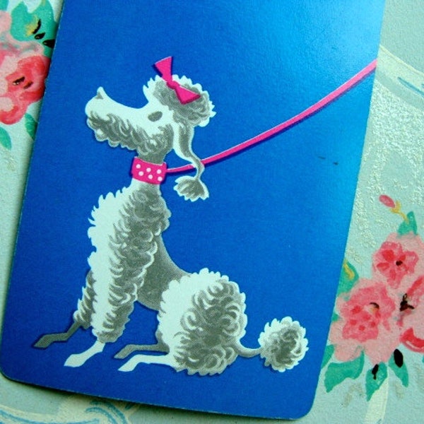 Vintage Kitsch Poodle Playing Cards