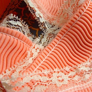 Scrumptious Victorian Cream and Peach Blush Vintage Wedding Lace image 5