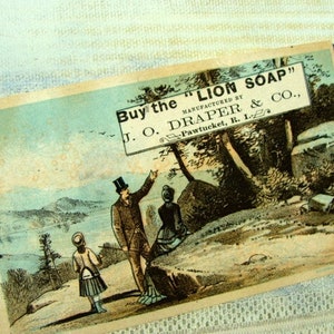 Antique 1800s  Trade Card Soap Victorian advertisement Trading Card