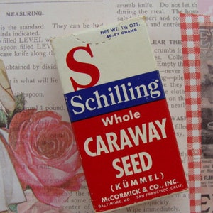 Vintage Farmhouse Rare Spice Caraway Seed Box