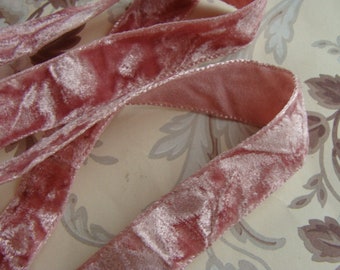 Gorgeous Pink Crushed Velvet Ribbon