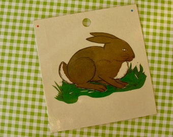 Vintage 1950s  Flash Card  Wonderful Easter Decor for Farmhouse