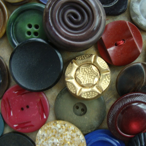 Large Antique Buttons Etsy
