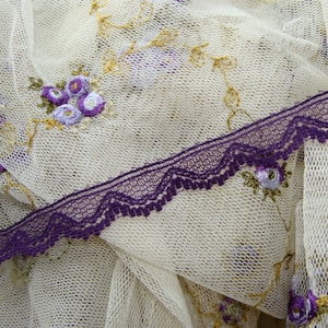 Vintage Soft Purple Lace